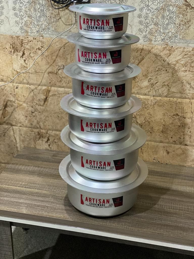 Dull/Anodised Cooking Set